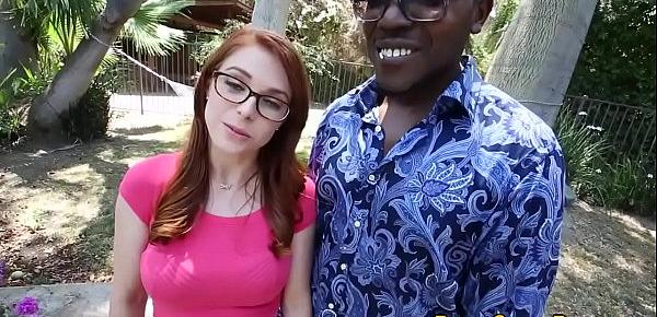  Redhead fucked black cock